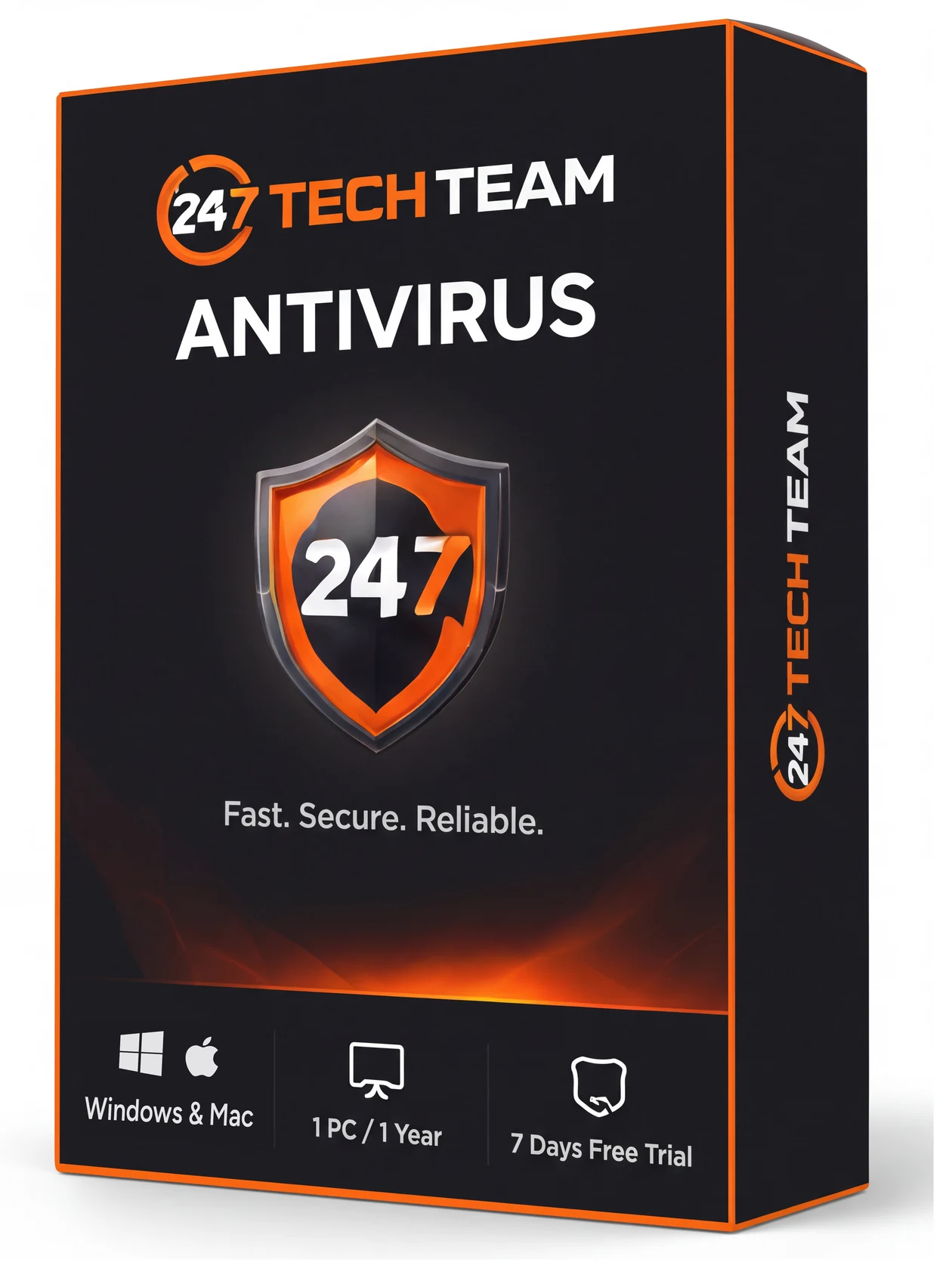 247 Tech Team Antivirus software box