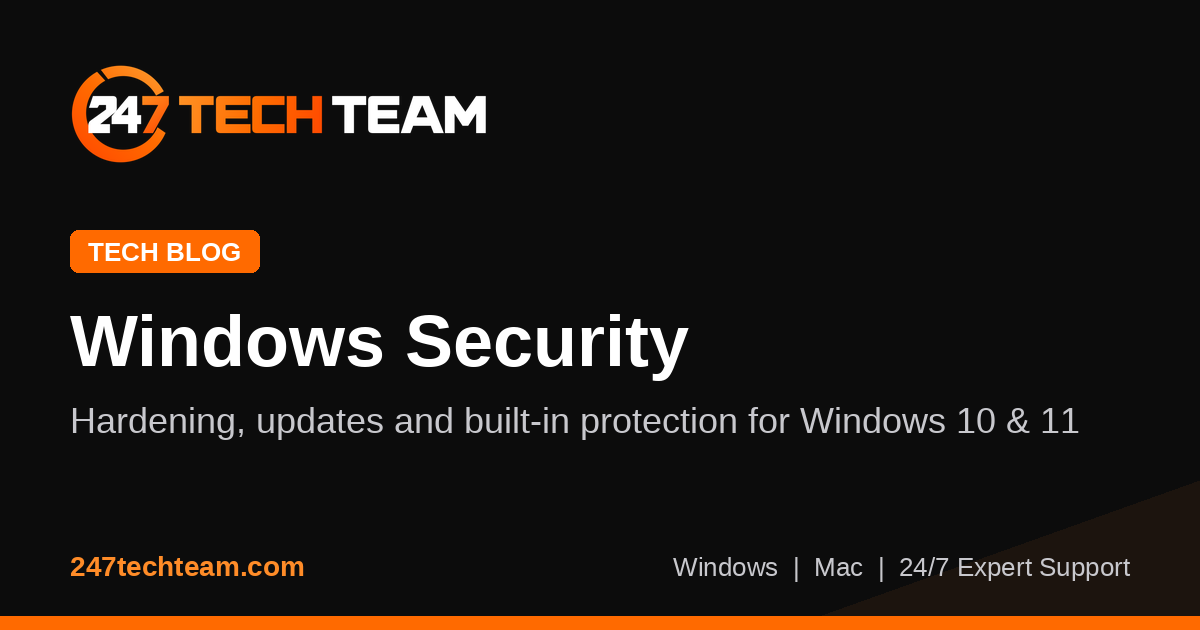 Windows laptop showing the Windows Security app with protection settings open